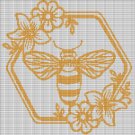 BEE AND FLOWER 2 CROCHET AFGHAN PATTERN GRAPH