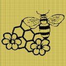 BEE WITH FLOWERS 5 CROCHET AFGHAN PATTERN GRAPH