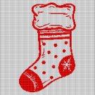 CHRISTMAS SOCKS CROCHET AFGHAN PATTERN GRAPH