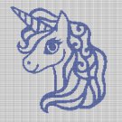 UNICORN HEAD 9 CROCHET AFGHAN PATTERN GRAPH