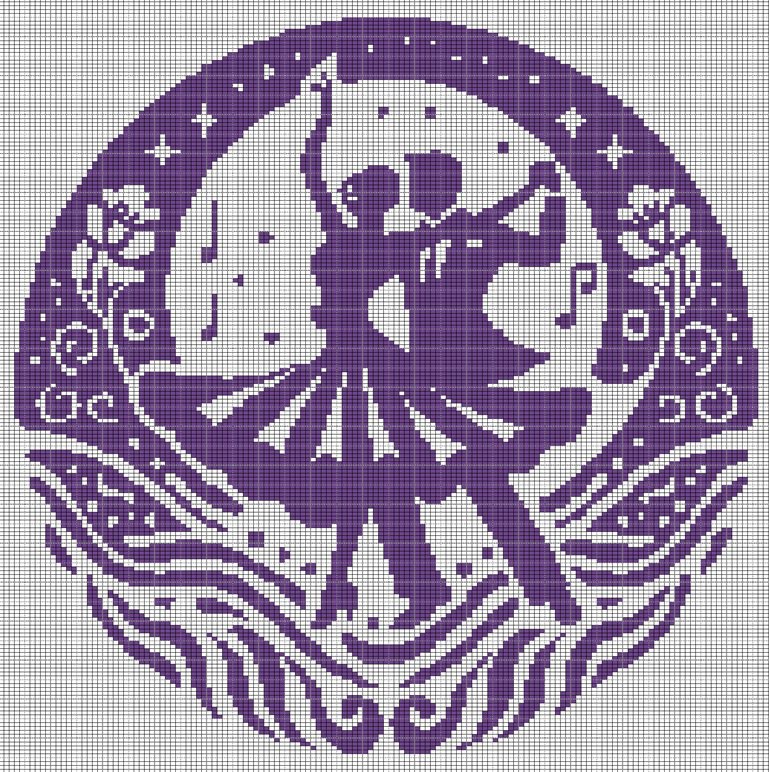 DANCE 4 CROCHET AFGHAN PATTERN GRAPH