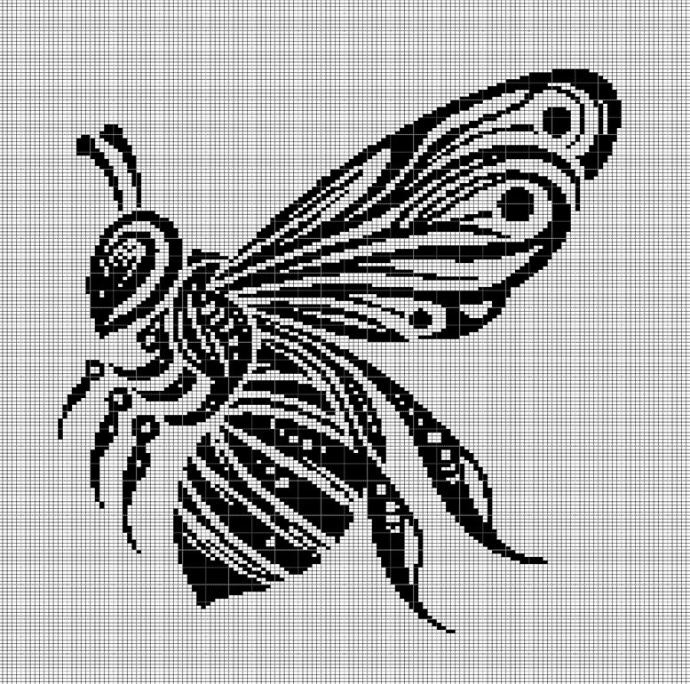 WASP 2 CROCHET AFGHAN PATTERN GRAPH
