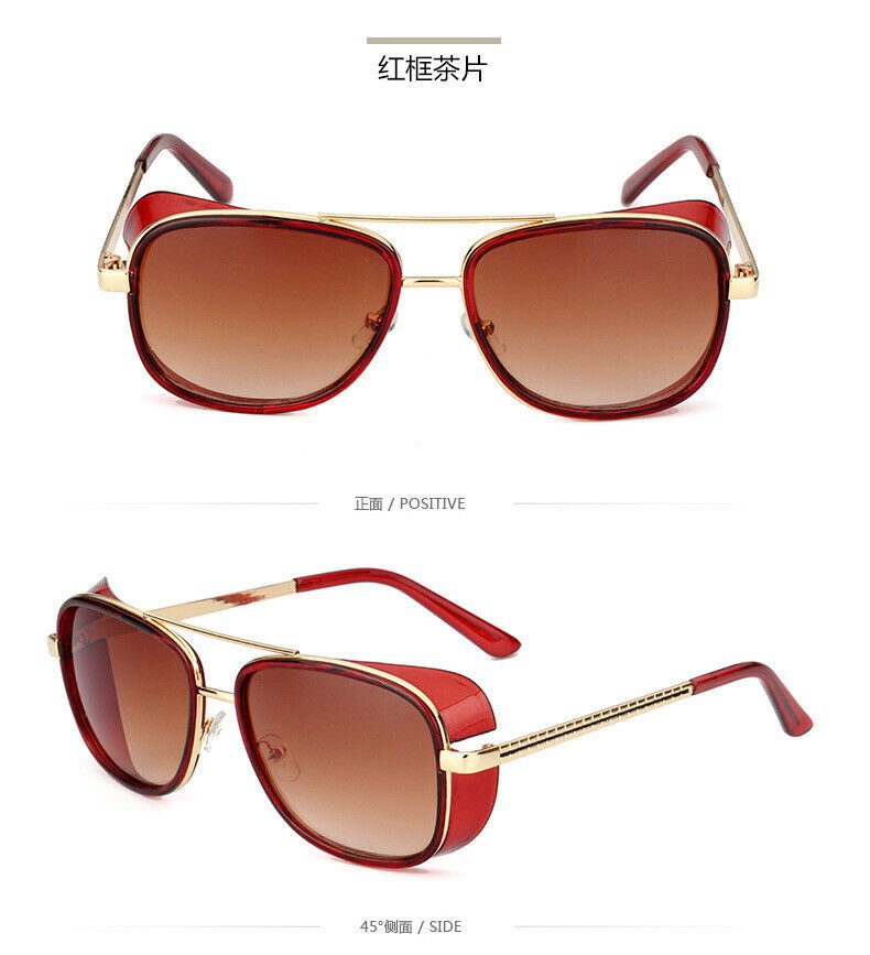 Iron Man TONY STARK Sunglasses Color Lens Robert Downey #07