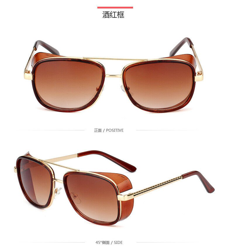 Iron Man TONY STARK Sunglasses Color Lens Robert Downey #09