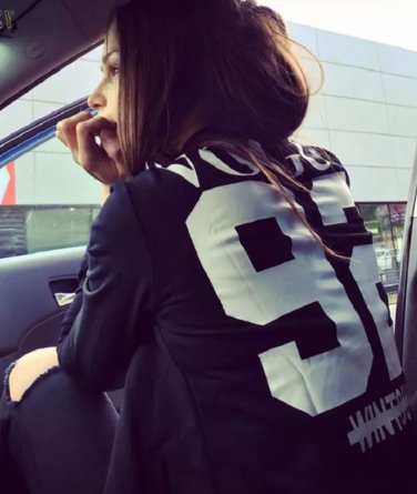 Basic Jackets Fashion Long Sleeve Letter written   VOUGE  Casul Coats