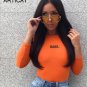 Articat Long Sleeve Sexy Bodysuit Women Tops Casual Playsuit