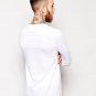 Men Long T Shirt Brand Clothing Solid Sweatshirt Long Sleeve Street Wear Tshirt