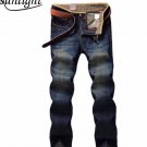 Men New Pants  Straight Slim Casual Jeans Brand Plus Size Cotton Jeans Pants Men Hot Sale