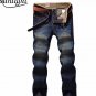 Men New Pants  Straight Slim Casual Jeans Brand Plus Size Cotton Jeans Pants Men Hot Sale