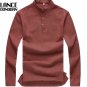 High Quality Relaxed Stand-up Collar Linen Long sleeve famous men Casual shirt