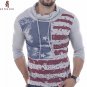HEYKESON Men T-Shirt 2017 Men'S Fashion Sling High Collar T Shirt Long Sleeve Shirt Men