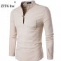 3 color Men Long Sleeved Shirt 2017 Brand New linen Dress Shirts Men's Fashion Casual Popular shirts