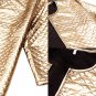 New Spring Style Vogue Lozenge Women Gold  Jackets  Three quater sleeve