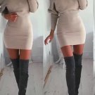 2017 Womens Off Shoulder Long Sleeve Cocktail Short Mini Dress