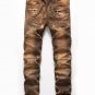 New Style Men Jeans Straight pants Snow wash Hip hop Jeans