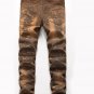 New Style Men Jeans Straight pants Snow wash Hip hop Jeans