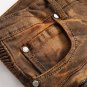 New Style Men Jeans Straight pants Snow wash Hip hop Jeans