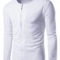 GustOmerD New Fashion Patchwork T-shirt  High  Quality  Slim Fit  Long Sleeve Male T-shirts