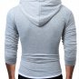 Long Sleeve T Shirt Men Cotton Slim Fit T-Shirt Man Hooded Solid Color tee tshirt men casual 2018
