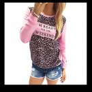 New Women Fashion Europe and United States 2018 Leopard Fashion Shirt