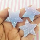 Pastel Multicolor Glitter Resin Star Cabochons jocad (5  Pieces)