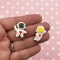 Astronaut Cabochons,Space Explorer Cabs, Cosmonaut Spaceman Cabochons jocad (6 Pieces)