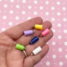 LIMITED COLOR Miniature Resin Pencil Cabochons, Cute Back to School Cabs jocad (6  Pieces)