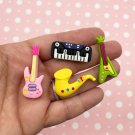 Multicolor Musical Instrument Cabochons jocad (4 Pieces)