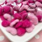 uzzy Hot and Light Pink Heart Cabochons jocad (12 Pieces)