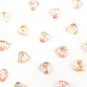 15mm Clear Heart Cabochons with Star Glitter, Resin Heart Cabochons, Heart Cabs jocad (10 Pieces)