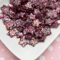 Rainbow Glitter Resin Star Cabochons, Cute Bling Cabs jocad (10 Pieces)