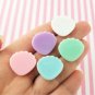 Assorted Pastel Seashell Cabochons, Iridescent Seashells jocad (5 Pieces)