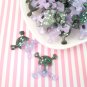 Black and Purple Glitter Skull and Crossbones Cabochons jocad (3 Pieces)