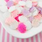 Assorted Pastel Glitter Seashell Cab Charms, Glitter Seashells jocad (10 Pieces)