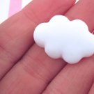 White Cloud Cabochons, Sweet Kawaii Cabs jocad (8 Pieces)