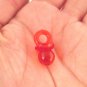 ulticolor Clear Pacifier Pendant Charms, Cute Acrylic Rave Trinkets jocad (25 Pieces)