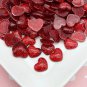 Red Glitter Resin Heart Cabochons, Glittery Sparkly, Cute Bling Cabs jocad (10 Pieces)