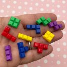 Video Game Block Cabochons, Colorful Arcade Game Cabs jocad (10 Pieces)