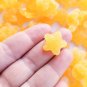 Pastel Orange Soft Resin Sugared Star, Gummy Candy, Jelly Decoden Fruit Sweets Cabs jocad (6 Pieces)
