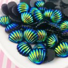 Oil Slick Black Seashell Cabochons, Iridescent Seashells jocad (6 Pieces) Oil Slick Black Seashell Cabochons, Iridescent Seashells jocad (6 Pieces)
