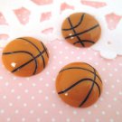 Basketball Cabochons, Basketball Sport Cabs jocad (6 Pieces)