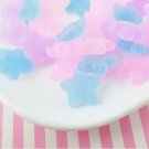 Assorted Pastel Soft Resin Sugared Star Cabs, Gummy Candy, Jelly Fruit Cabs jocad (6 Pieces)