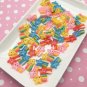 Multicolor Kawaii Shooting Star Rainbow Cabochons, Cute Fairy Kei Cab jocad (8 Pieces)