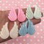 Wing Pastel wings Glitter Resin Chibi Wings, Angel Wing Cabochons jocad (8 Pieces / 4 Pairs)
