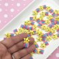 Multicolor Kawaii Shooting Star Rainbow, Fairy Kei Resin Flatback Cab jocad (8 Pieces)
