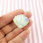 Assorted Pastel Seashell and Pearl Cabochons, Glittery Seashells jocad (5 Pieces)