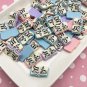 Once Upon a Time Fairy Tale Book Cabochons, Pastel Story Book Cabs jocad (6 Pieces)