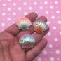 Iridescent Pearly Seashell Shell Cabochons, Ab Seashells jocad (5 Pieces)