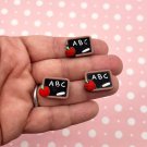 Chalkboard School Cabs, Grade School Cabochons jocad (8 Pieces)