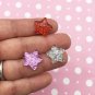 Multicolor Glitter Resin Star Cabochons, Cute Bling Cabs jocad (10 Pieces)